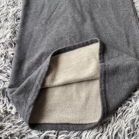 JAMES PERSE Gray Brushed Fleece Long Sleeve Dolman Dress Size 1 - Picture 15 of 17